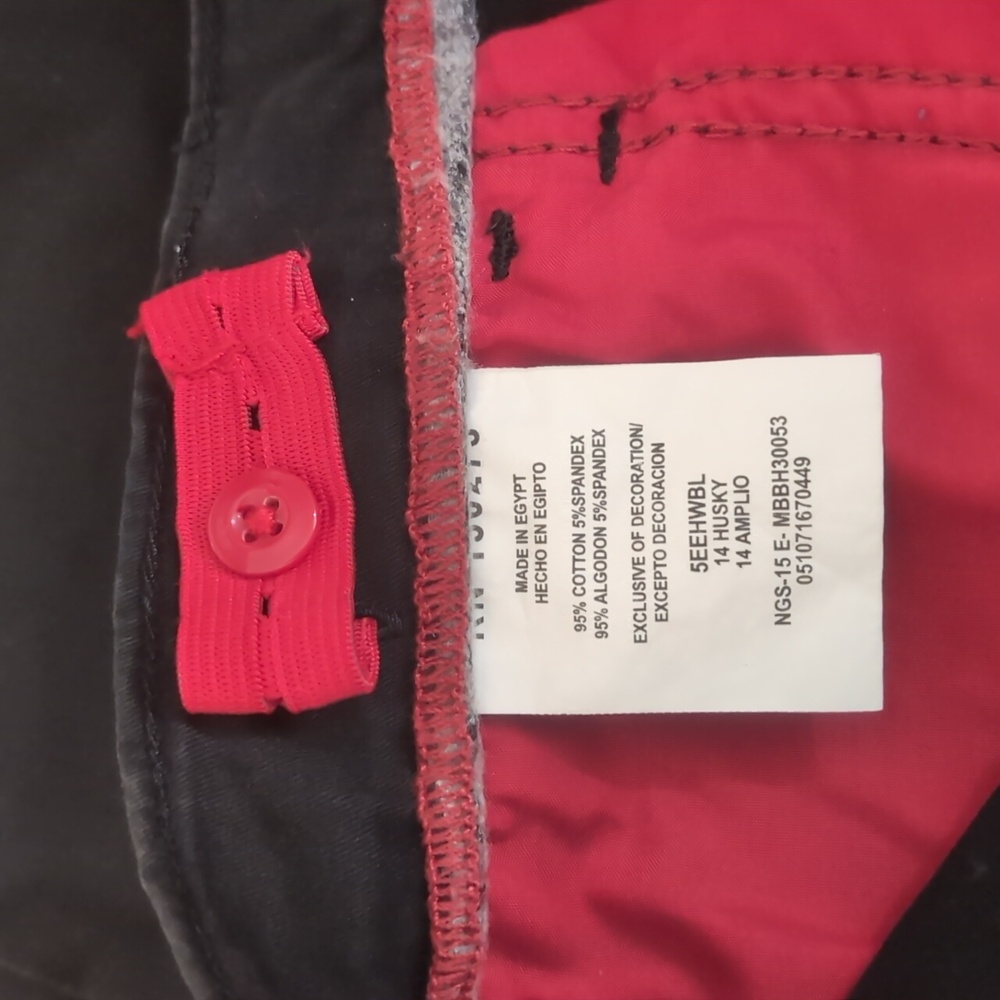 Boys Size 14 Husky Black Pants - Picture 3 of 4